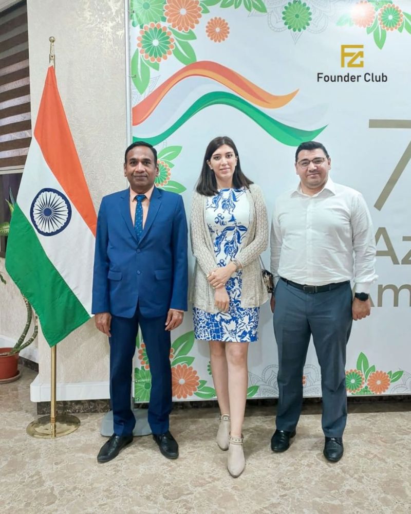 “Founder Club” rəsmiləri ilə Hindistanın Azərbaycandakı səfirliyinin birinci katibi Vinay Kumar ilə görüş baş tutub.
