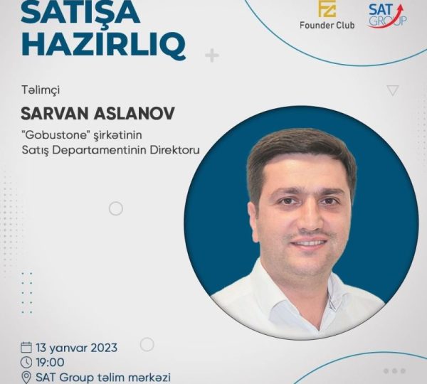 FC Talks-da Sarvan Aslanovun təqdimatında Satışa hazırlıq adlı təlim keçirildi