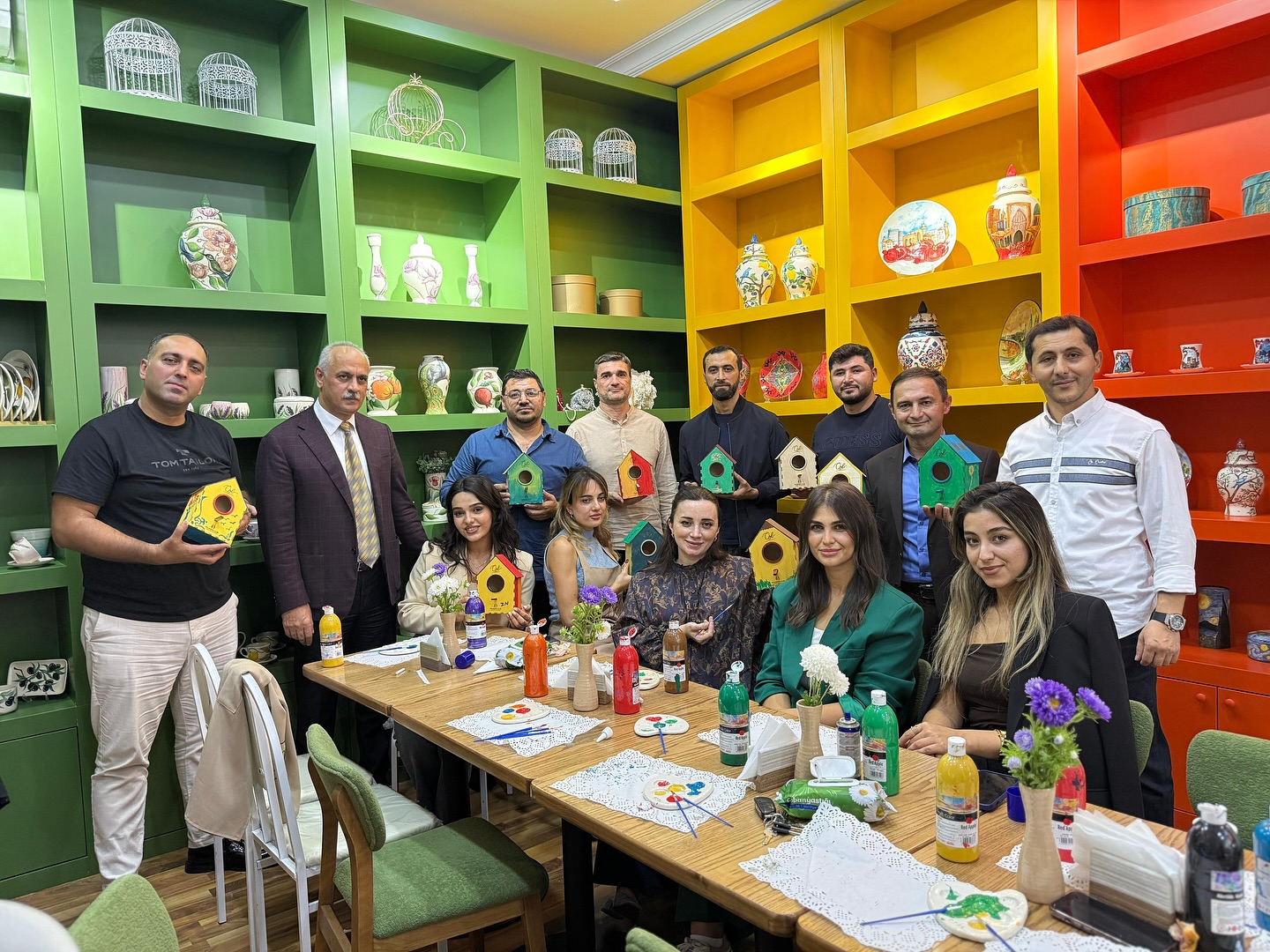 İş adamları ilə @ozelartcoffee də unudulmaz görüş!